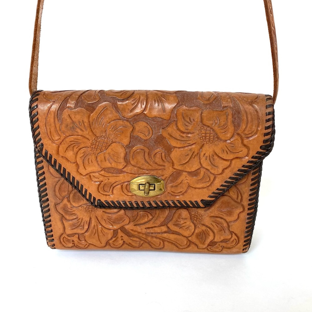 Vintage Brown Crossbody Bag